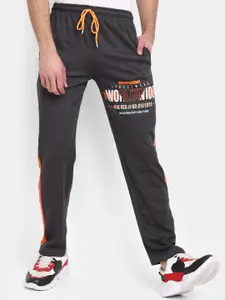V-Mart Men Printed Mid Rise Track Pants