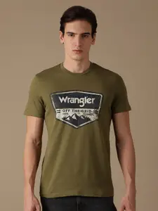 Wrangler Typography Printed Cotton T-shirt