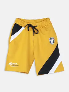 Monte Carlo Boys Colourblocked Mid-Rise Shorts