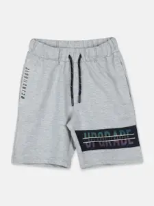 Monte Carlo Boys Typography Printed Mid-Rise Shorts