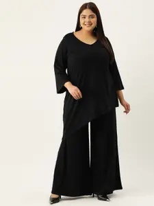 theRebelinme Plus Size Top with Palazzos