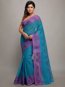 WoodenTant Ethinic Woven Design Pure Cotton Taant Saree
