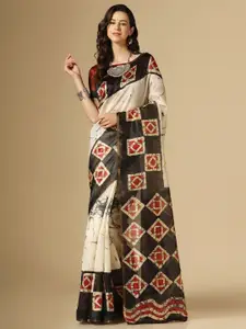 KALINI Abstract Printed Saree
