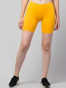 Apraa & Parma Women Mid-Rise Skinny Fit Cycling Sports Shorts