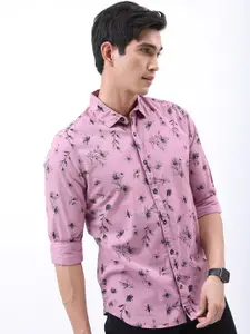 KETCH Slim Fit Floral Printed Cotton Casual Shirt