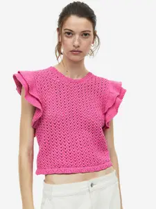H&M Women Pointelle-knit Top