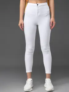 GUTI Women High-Rise Clean Look Stretchable Cropped Skinny Fit  Jeans