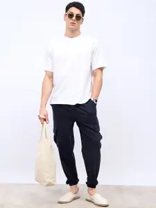 Styli Men Oversized-Fit Cotton Cargo Joggers