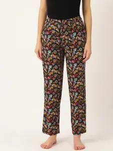 Rue Collection Women Pure Cotton Printed Lounge Pants