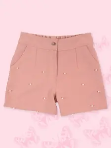 CUTECUMBER CUTECUMBER Girls Beads Regular Fit Shorts