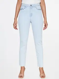 AND Women Clean Look High Rise Pure Cotton Jeans