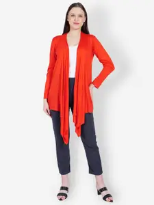 TEEMOODS Women Open Front High-Low Longline Shrug