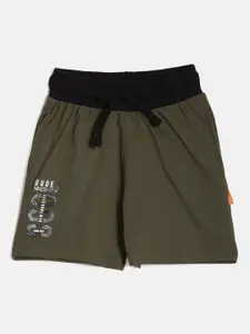DIXCY SCOTT Boys Comfort Fit Mid-Rise Cotton Shorts