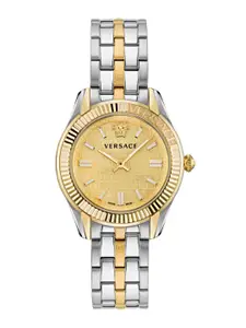 Versace Women Dial & Stainless Steel Bracelet Style Straps Analogue Watch VE6C00523
