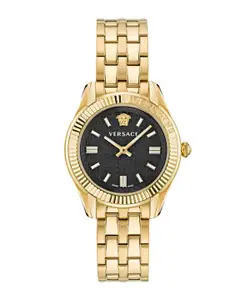 Versace Women Textured Dial & Stainless Steel Bracelet Style Analogue Watch VE6C00623
