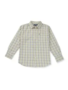 Gini and Jony Boys Tartan Checked Cotton Casual Shirt