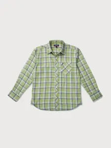 Gini and Jony Infants Boys Tartan Checks Cotton Casual Shirt