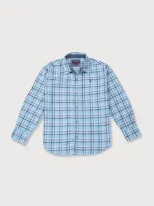 Gini and Jony Boys Tartan Checks Cotton Casual Shirt