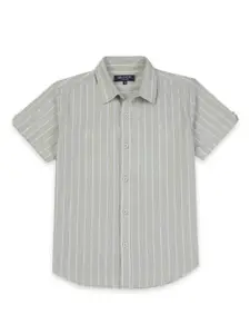 Gini and Jony Boys Vertical Striped Cotton Casual Shirt