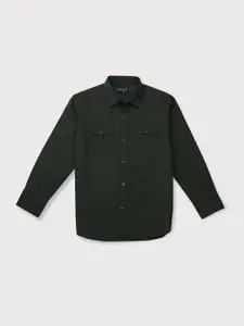 Gini and Jony Boys Spread Collar Opaque Casual Shirt