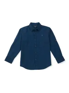 Gini and Jony Infants Boys Micro Ditsy Printed Cotton Casual Shirt