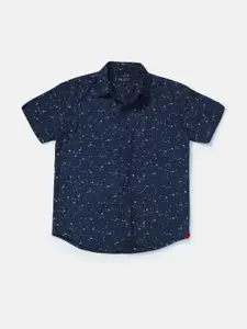 Gini and Jony Boys Floral Printed Cotton Casual Shirt