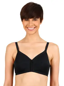 Zivame Black Solid Non-Wired Non Padded Everyday Bra