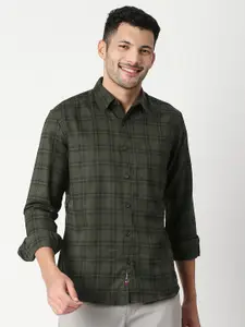 Metronaut Classic Slim Fit Checked Cotton Casual Shirt