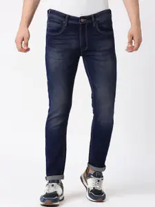 Pepe Jeans Men Slim Fit Low-Rise Heavy Fade Jeans