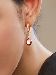 MINUTIAE Gold-Plated Geometric Drop Earrings