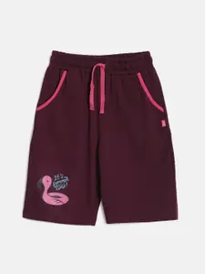 DIXCY SCOTT Slimz Girls Outdoor Mid-Rise Cotton Shorts