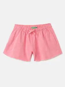United Colors of Benetton Girls Mid-Rise Casual Shorts