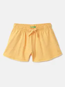 United Colors of Benetton Girls Mid-Rise Casual Shorts