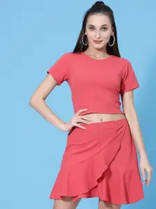 Oomph! Round Neck Top with Skirt
