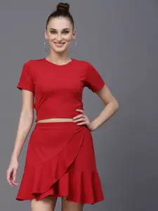 Oomph! Round Neck Top with Skirt