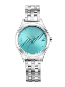 Fastrack Women Brass Embellished Dial & Bracelet Style Straps Analogue Watch 6152SM05