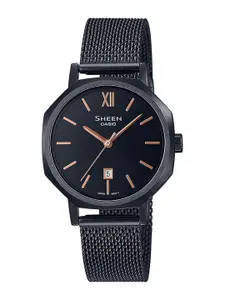 CASIO Women Stainless Steel Bracelet Style Straps Analogue Watch SH288