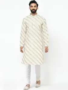 KISAH Men Geometric Printed Regular Fit Kurta