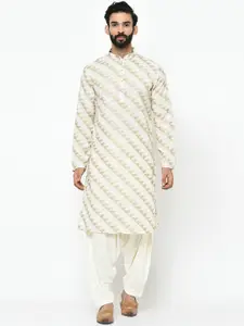KISAH Men Geometric Printed Regular Fit Kurta