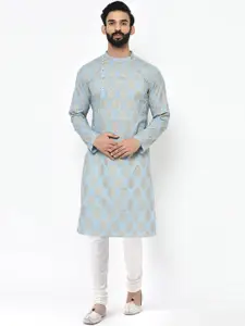KISAH Ethnic Motif Printed Mandarin Collar Kurta