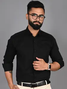 FUBAR Modern Spread Collar Cotton Formal Shirt