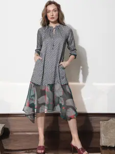 RAREISM Polka Dots A-Line Maxi Dress