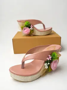 Shoetopia Embellished Wedge Heels