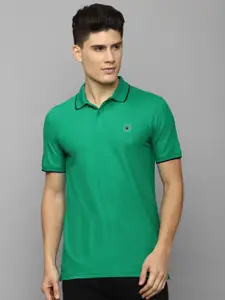 Louis Philippe Sport Polo Collar Pure Cotton Slim Fit Casual T-shirt