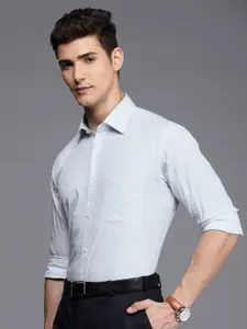 Raymond Slim Fit Striped Pure Cotton Formal Shirt