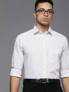 Raymond Pure Cotton Slim Fit Printed Formal Shirt