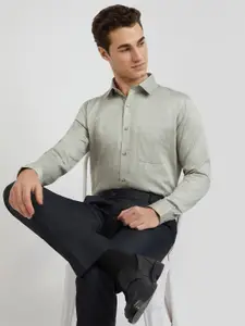 Raymond Men Pure Cotton Slim Fit Opaque Formal Shirt