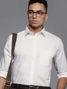 Raymond Pure Cotton Slim Fit Printed Formal Shirt