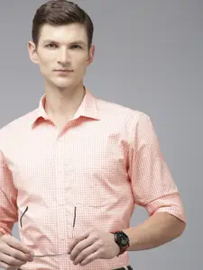 Park Avenue Slim Fit Micro Checked Pure Cotton Formal Shirt