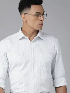 Park Avenue Slim Fit Pure Cotton Striped Formal Shirt